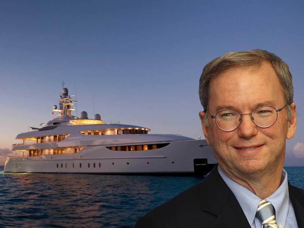 Google head Eric Schmidt's 200 ft long mega-yacht